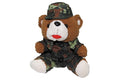 MFH Teddybär Flecktarn mit Anzug und Mütze, ca. 28 cm