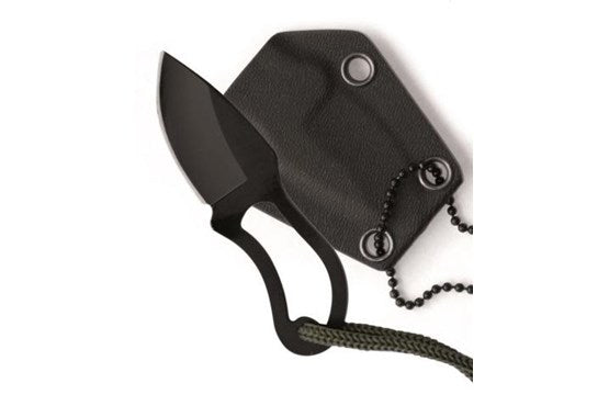 Mil-tec Neck Knife 9 cm mit Kette – Edelstahl, Kydex-Scheide