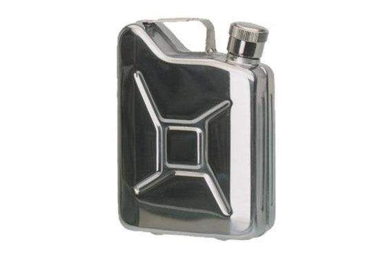 TASCHENFLASCHE ′JERRY CAN′S/STEEL 170 ML