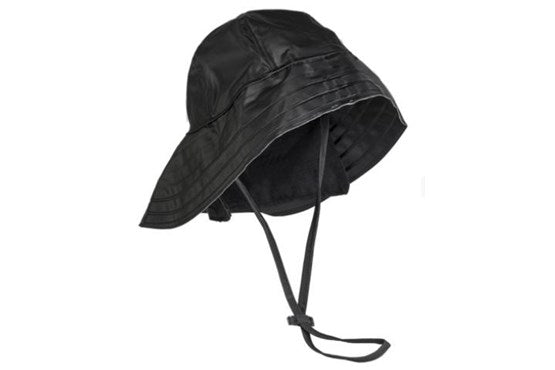 Mil-tec Regenhut Südwester PVC-beschichtet Schwarz