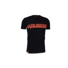 Alpha Industries T-Shirt mit Logo-Print – Herren, Schwarz