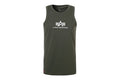 Alpha Industries Tank Top Basic – Herren, 100% Baumwolle, dark olive