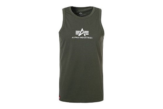 Alpha Industries Tank Top Basic – Herren, 100% Baumwolle, dark olive