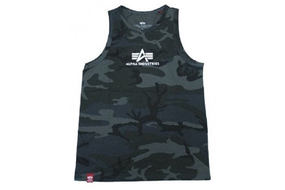 Alpha Industries Tank Top Basic Black Camo – Herren