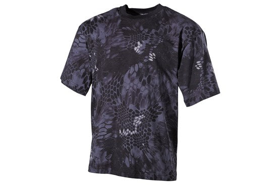 MFH US Army T-Shirt halbarm Snake Black 100% Baumwolle 170 g/m²