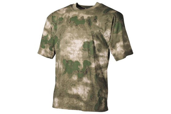 MFH US Army T-Shirt HDT-camo FG, halbarm, 100% Baumwolle