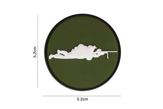 Rubber PVC Sniper grün rund Rubber