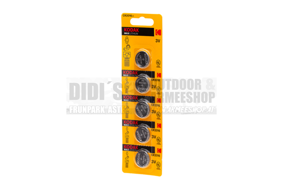 Kodak Knopfzellen CR2016 & CR2032 – 5er Pack