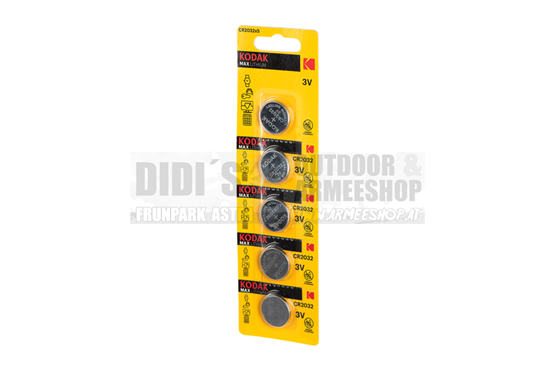 Kodak Knopfzellen CR2016 & CR2032 – 5er Pack
