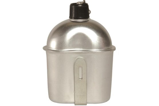 US FELDFLASCHE M.BECHER ALU IMP.