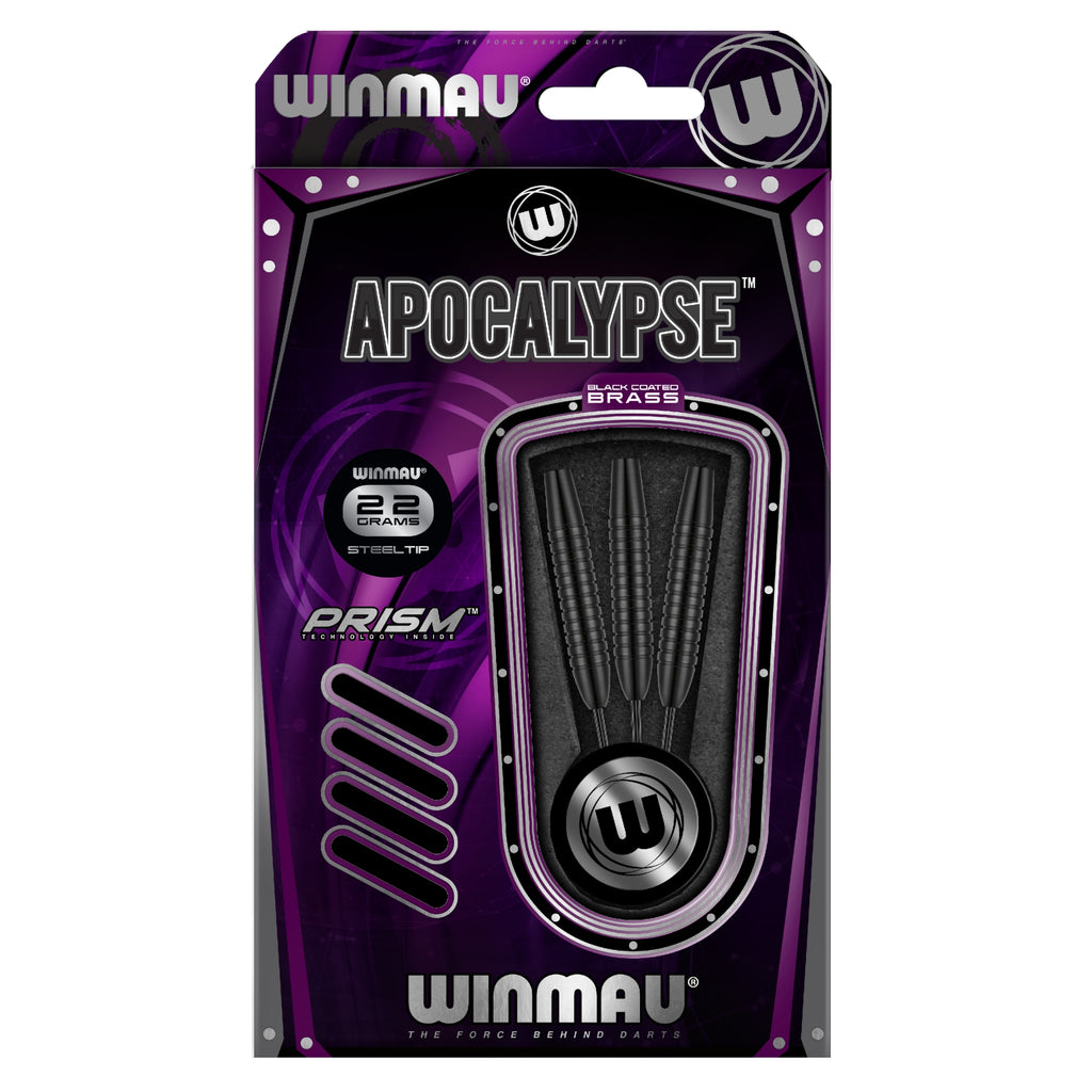Winmau Apocalypse Steeldart Messing schwarz 22 g / 24 g