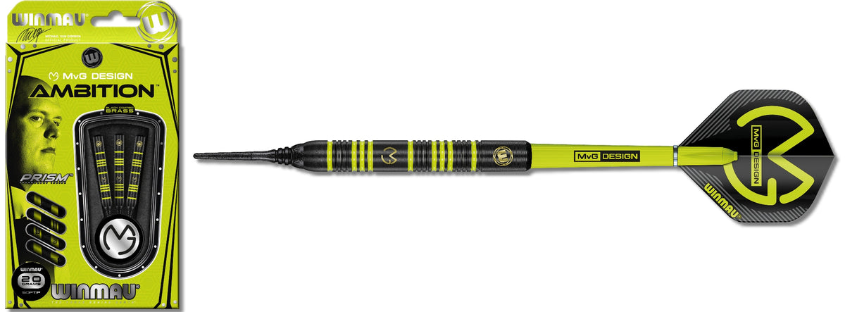 Winmau MvG Ambition Softdart 20 g – Einsteiger-Dart