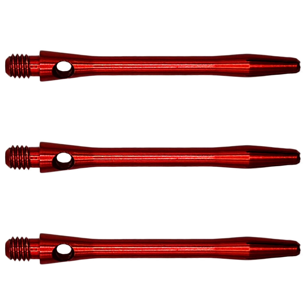 Karella Alu Shaft Medium – ca. 45 mm, Schwarz/Silber/Rot