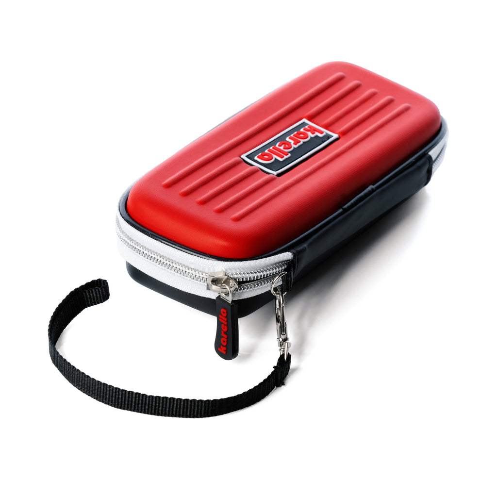 Karella Dartcase Darttasche rot – EVA-Hart­schale 18×8×4 cm