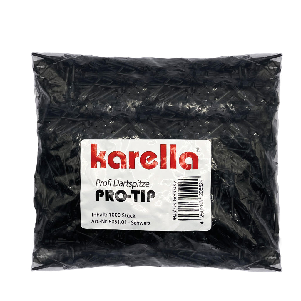Karella Pro-Tip Softspitze 2BA 19mm Schwarz – 1000 Stück