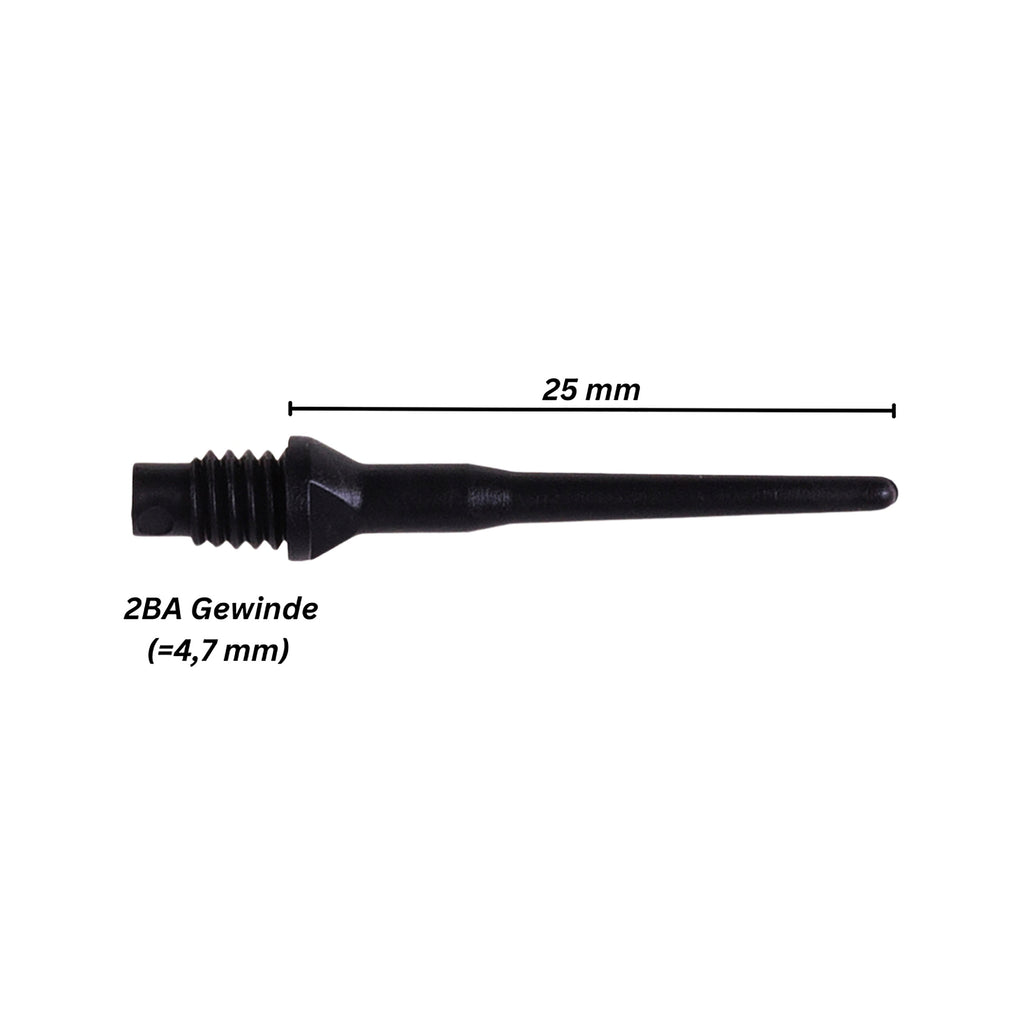 Karella Keypoint Softspitzen 2BA 25 mm Schwarz – 1000 Stück