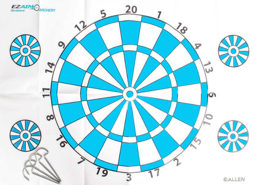 Winmau Bogenschießen Zielscheibe 45x63 cm – Dartboard Target