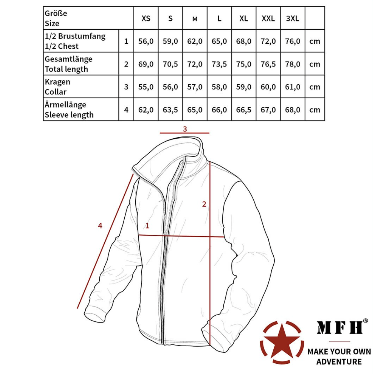 MFH Softshell-Jacke mit Breathtex® Membran – wasserdicht & atmungsaktiv