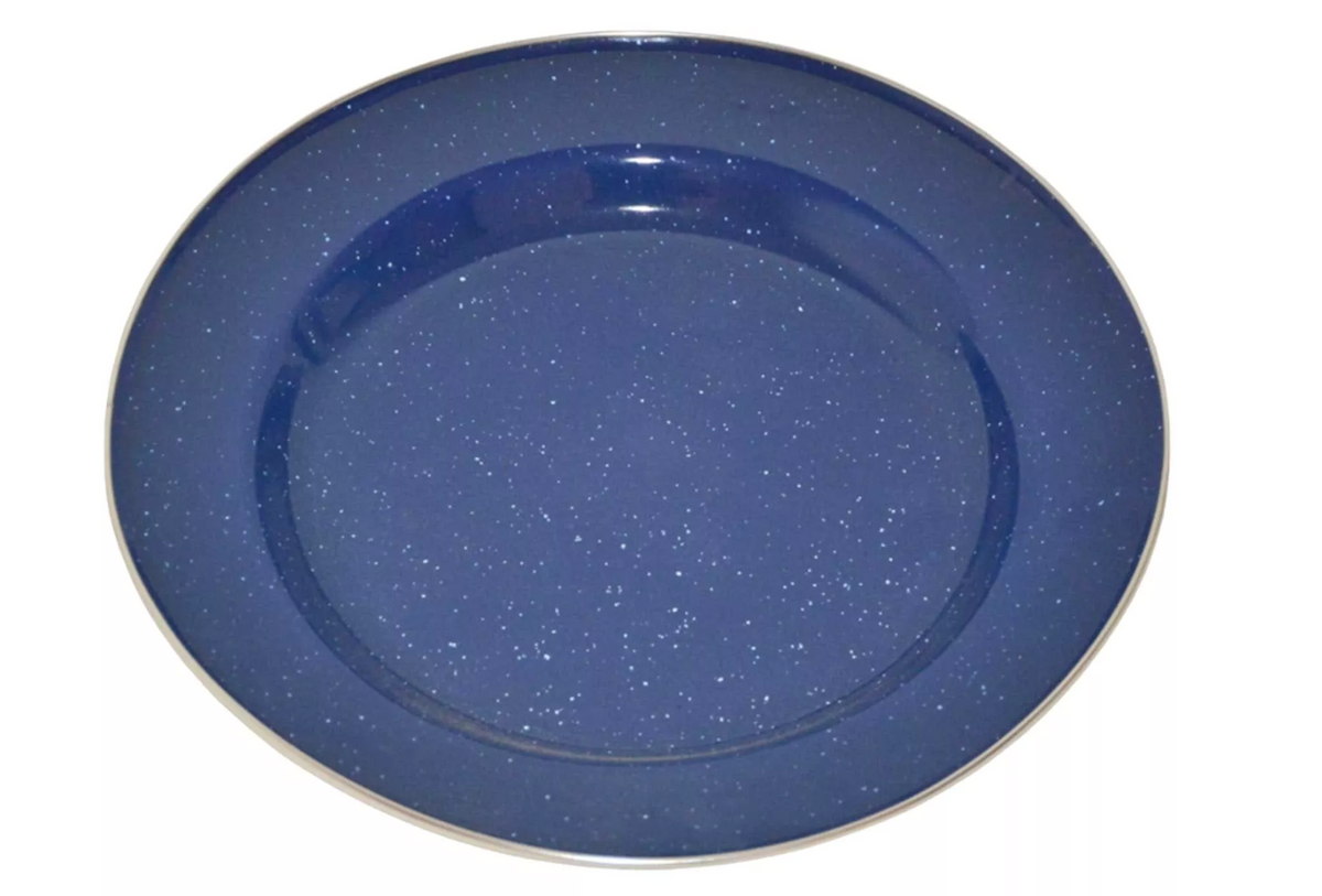 Mil-tec Western Teller 25 cm emaillierter Stahl blau