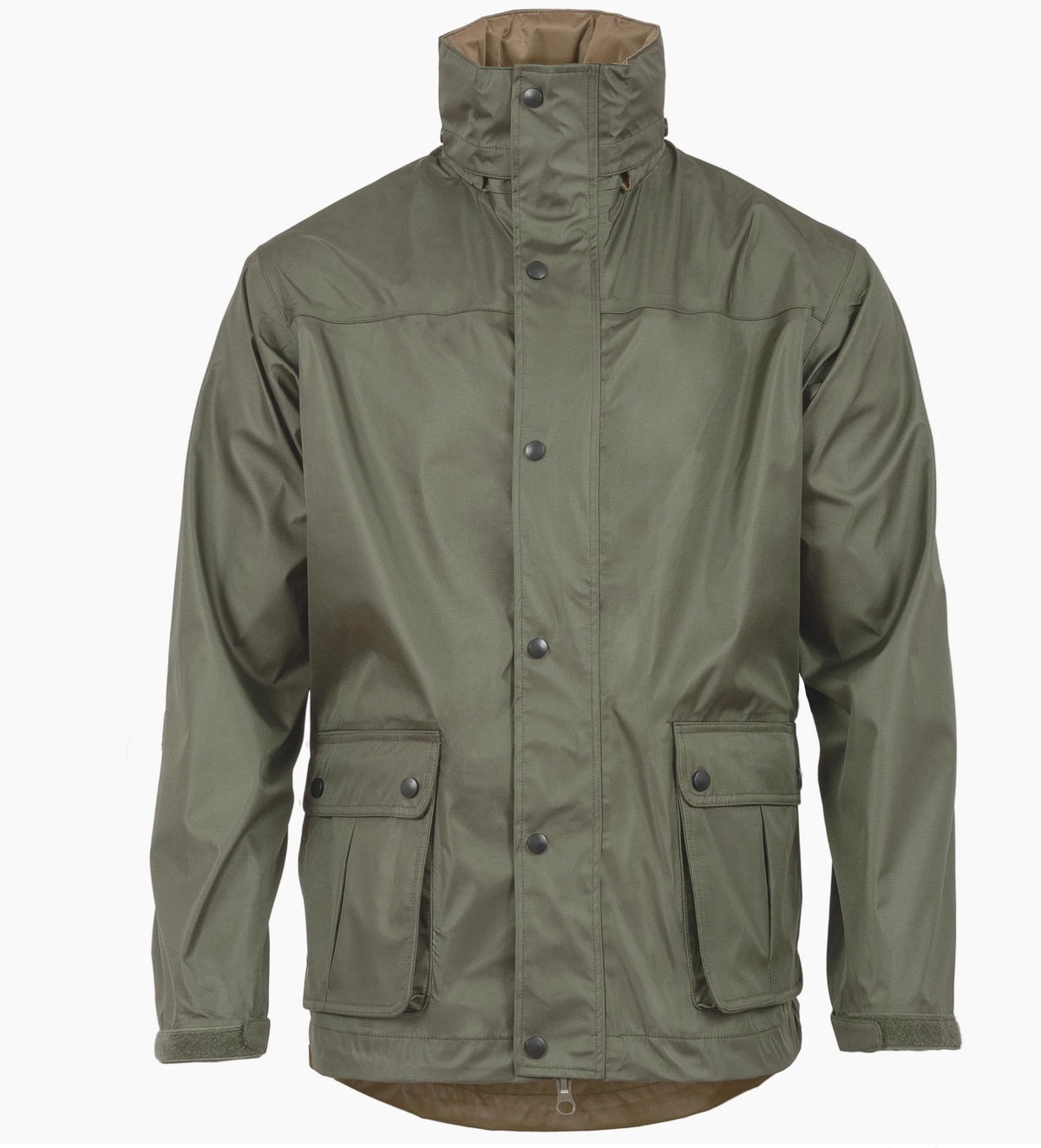 Highlander Tempest Regenjacke – wasserdicht, atmungsaktiv, oliv