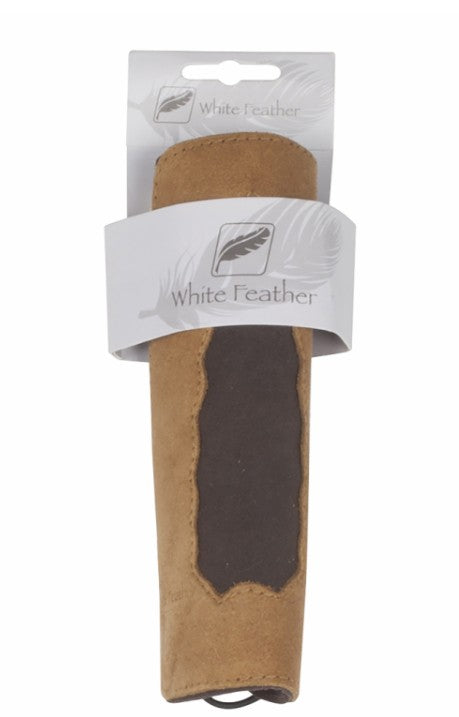 White Feather Wind Armschutz – Echtleder, braun
