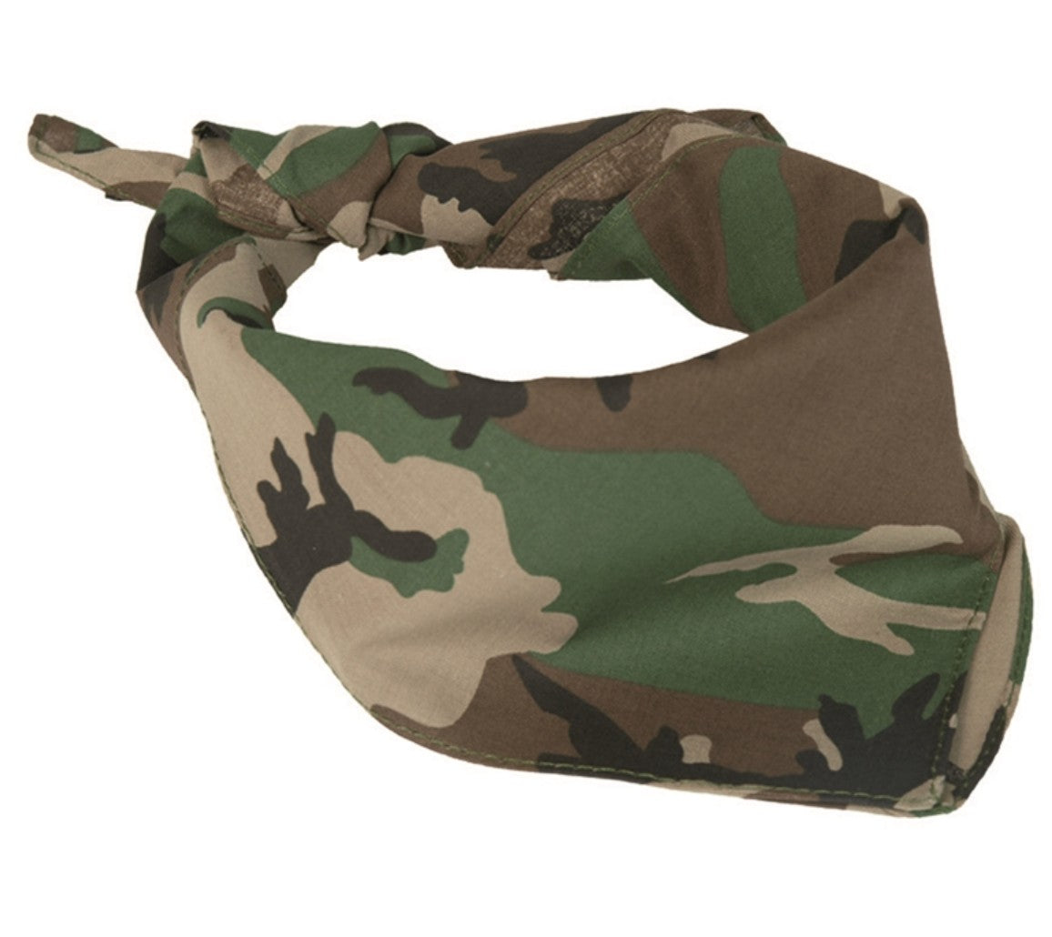 Mil-tec Bandana 55×55 cm – 100 % Baumwolle, div. Farben