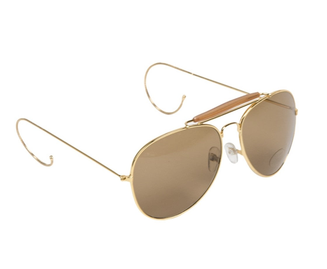 Mil-Tec AF Sonnenbrille Tropfenform mit Etui – Braun