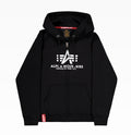 Alpha Industries Basic Big Logo Zip Hoodie Schwarz