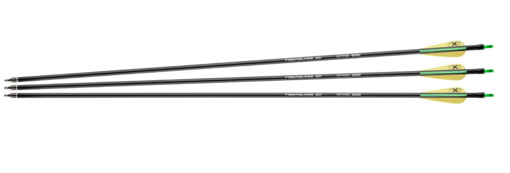 NXG Pfeile 30" 3er-Set – Fiberglas & Carbon, Spine 350–500