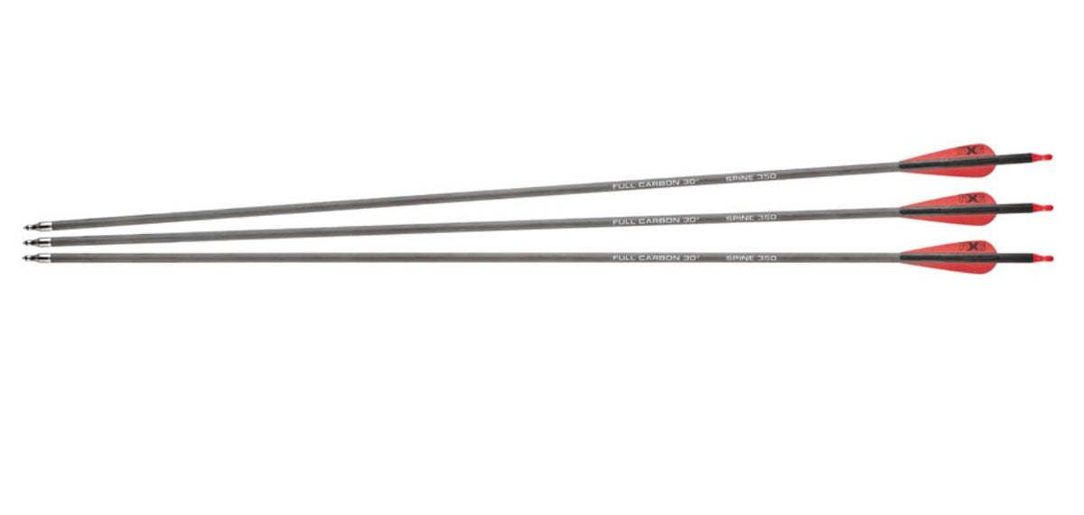 NXG Pfeile 30" 3er-Set – Fiberglas & Carbon, Spine 350–500
