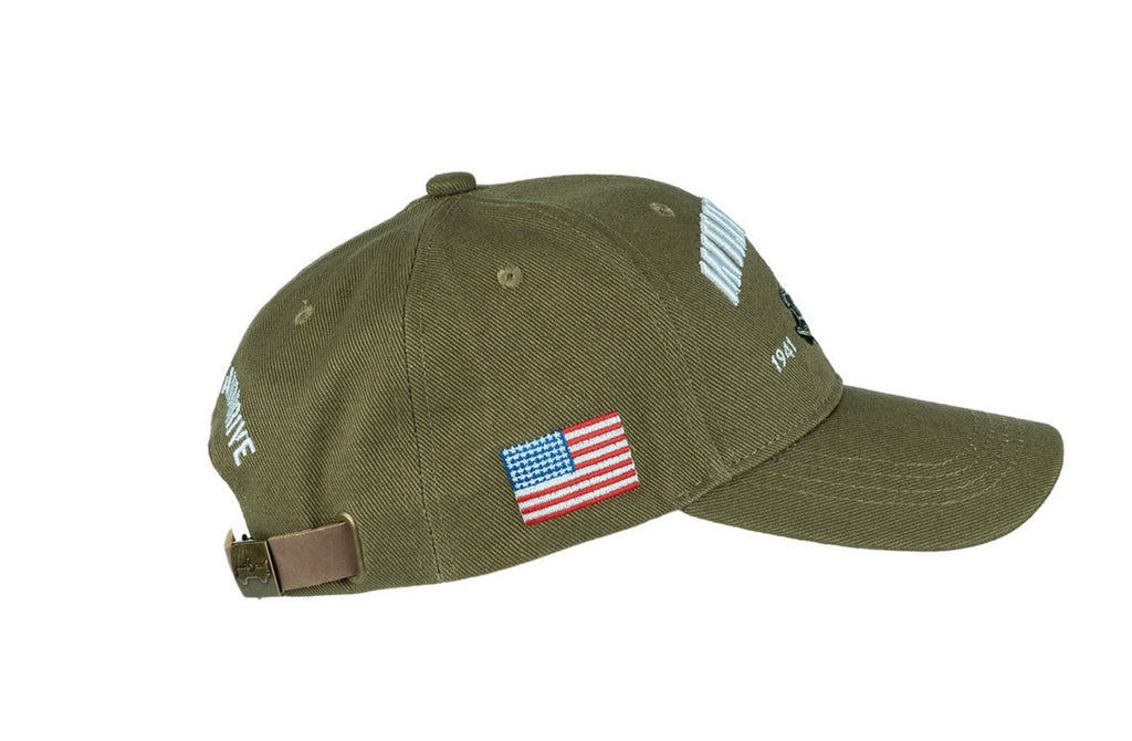 Fostex Baseballkappe Willys MB Jeep – Emblem & US-Flagge