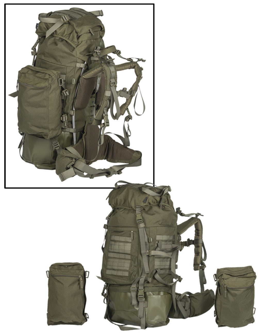 Rucksack TEESAR 100 Liter, oliv
