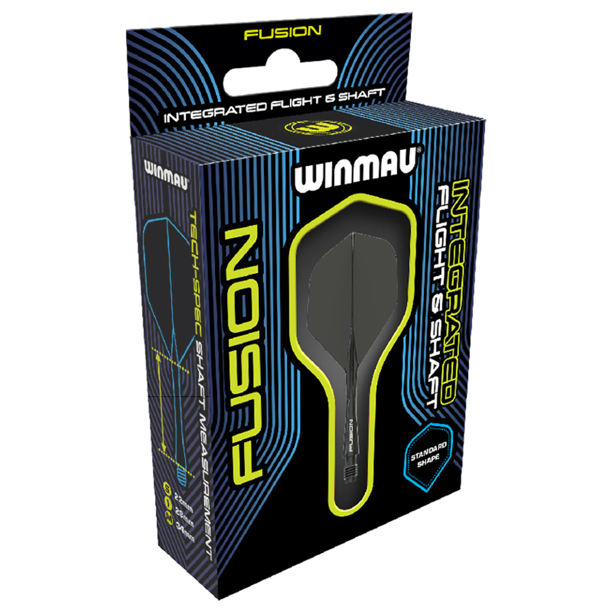 Flights Winmau Fusion Black medium 8789 div.Farben