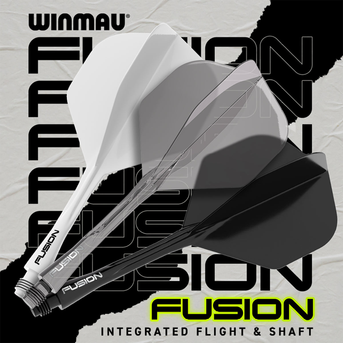 Flights Winmau Fusion Black medium 8789 div.Farben