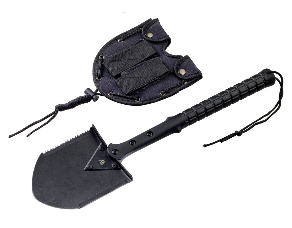 Klapp-Spaten Tactical TF1 mit Molle-Tasche, schwarz